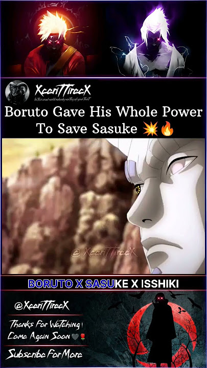 Boruto Gave His Whole Power To Save Sasuke 💥🔥 || #shorts #anime #boruto