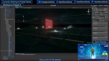 Playing Fortnite + Creating a Game in Unity