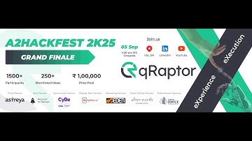 A2HACKFEST 2K25 GRAND FINALE | 5-09-2025 5.30.00 PM | BANGALORE