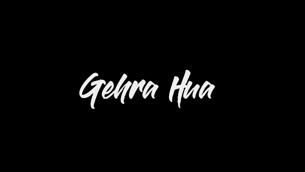 Gehra Hua | Black Screen Lyrics | Ranveer Singh, Sara A… — Transcript