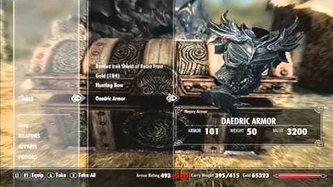 Skyrim: Daedric Armor in a Chest!