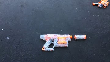 Testing firing on a shadow ICS-6 Nerf gun