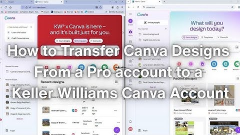2 minute How to Transfer Canva designs from a pro account to a Keller Williams Enterprise Account