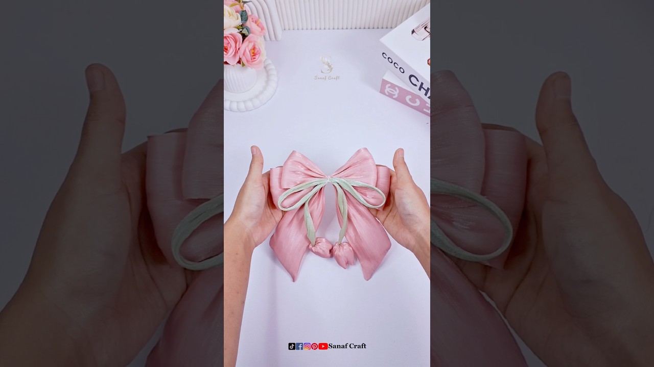 Design an AMAZING Long Tails Hair Bow with Beautiful Tulip Flowers!