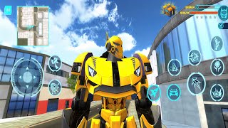 Jet Robot Car Transformation Simulator - Android GamePlay screenshot 1