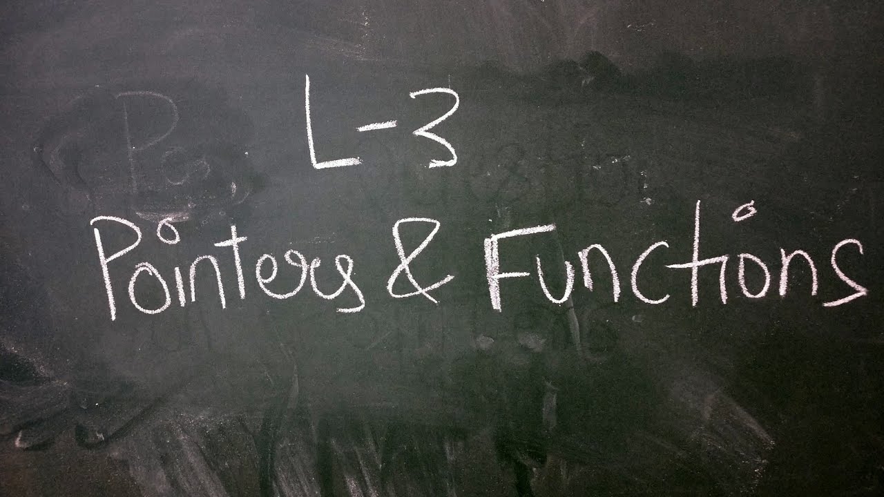 Lecture 3 | Pointers & Functions | Data Structure | GATE