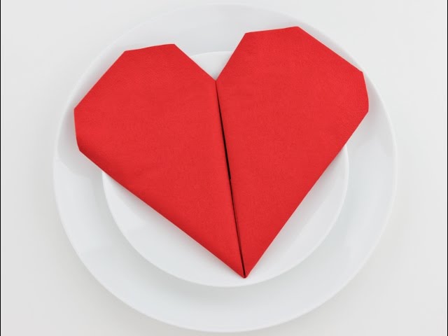 How to Fold a Paper Towel Into a Heart