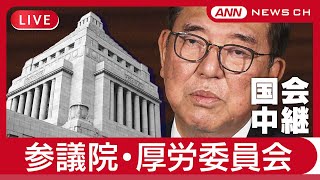 【国会中継ライブ】参議院・厚生労働委員会【LIVE】(2025年6月11日) ANN\/テレ朝 #年金