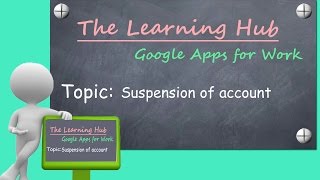Suspension of account HD | Google apps for Work screenshot 3