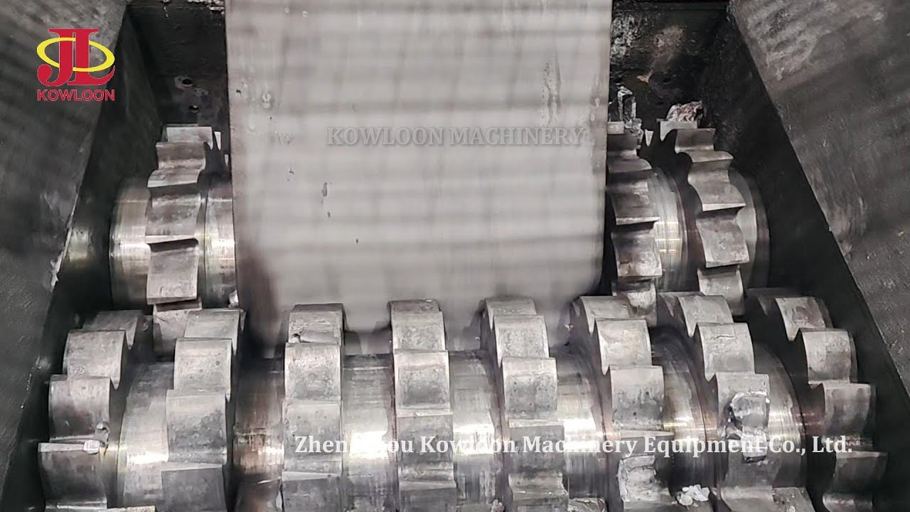 Shredder Process How does a Metal Shredder process scrap metal? Twin shaft shredder for ...