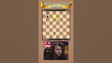 Een brug bouwen in Lucena-positie!