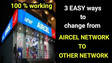 How to change from AIRCEL NETWORK to OTHER NETWORK | 3 easy ways to change to GET PORT NUMBER !