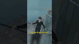 Walking A Tightrope At A Height Of 50 Meters