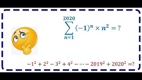 Alternating Series (alternating sum of squares)