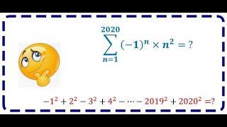 Alternating Series (alternating sum of squares)