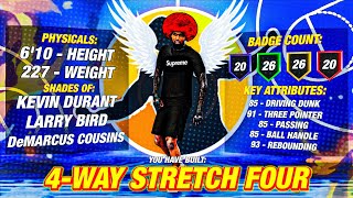 THIS STRETCH FOUR is the BEST ISO STRETCH Build in NBA2K23 UNLIMITED CONTACTS GREENS