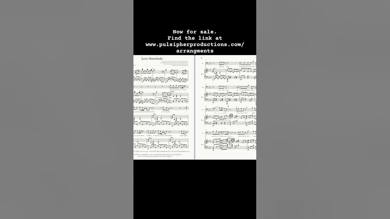 My arrangement of “Love Somebody” by Morgan Wallen. See description for the link
