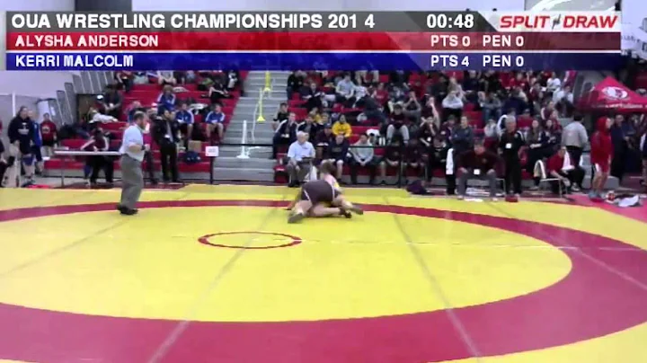 2014 OUA Championships: 82 kg Alysha Anderson vs. ...
