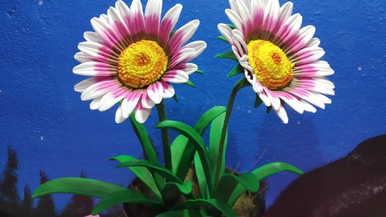 Como fazer uma  flor com nome gazânia