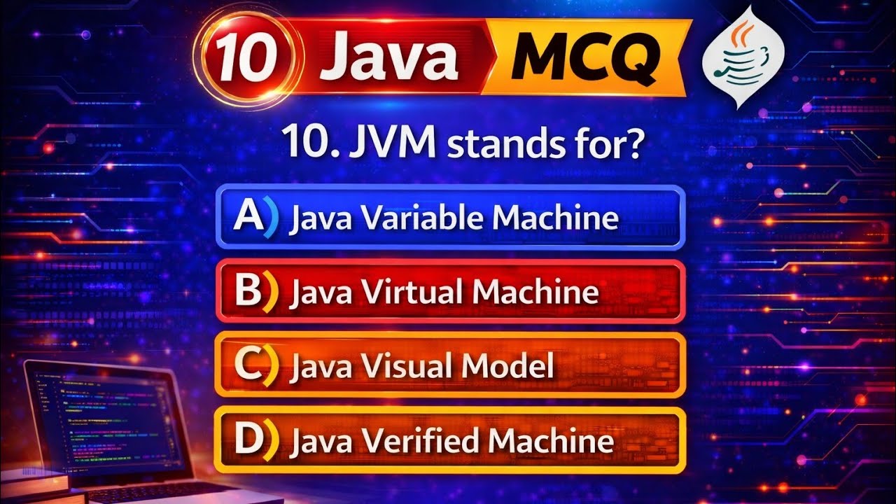 : the destination for java beginners, students, and... 💻Java Quiz for Beginners & Students | Important MCQs - YouTube