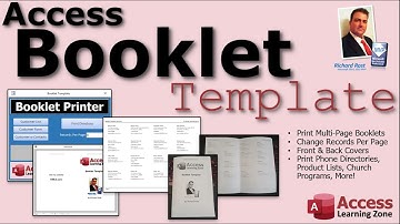 Microsoft Access Booklet Database Template