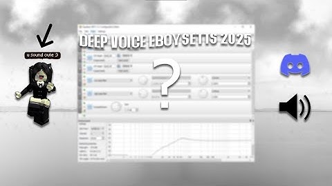 Deep Voice Eboy Mic Settings LEAKED (BEST SETTINGS)