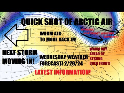 Strong cold front bringing quick shot of Arctic air & dynamic weather ...