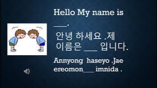 cara memperkenalkan diri dalam bahasa korea (untuk pemula)#hangul#lifeinkorea