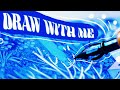 DRAW WITH ME ⭐ | sketchbook process & a bit of pen asmr