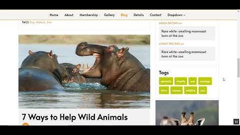Nature website template HTML in Bootstrap