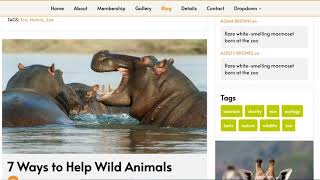 Nature website template HTML in Bootstrap