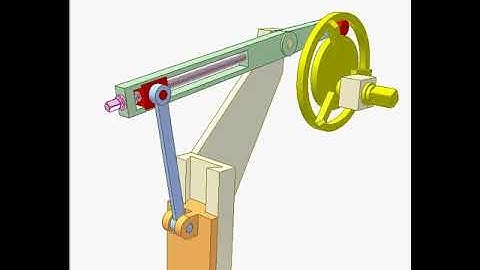Cam and crank slider mechanism 3480p | Mechanisms | Design Concept | Design Engineering