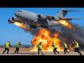 Emergency! Pilot &amp; Crew of US Air Force C-17 Globemaster Take Off at Full Speed