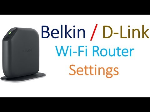 Belkin / D- link  or any wifi router settings  Advanced