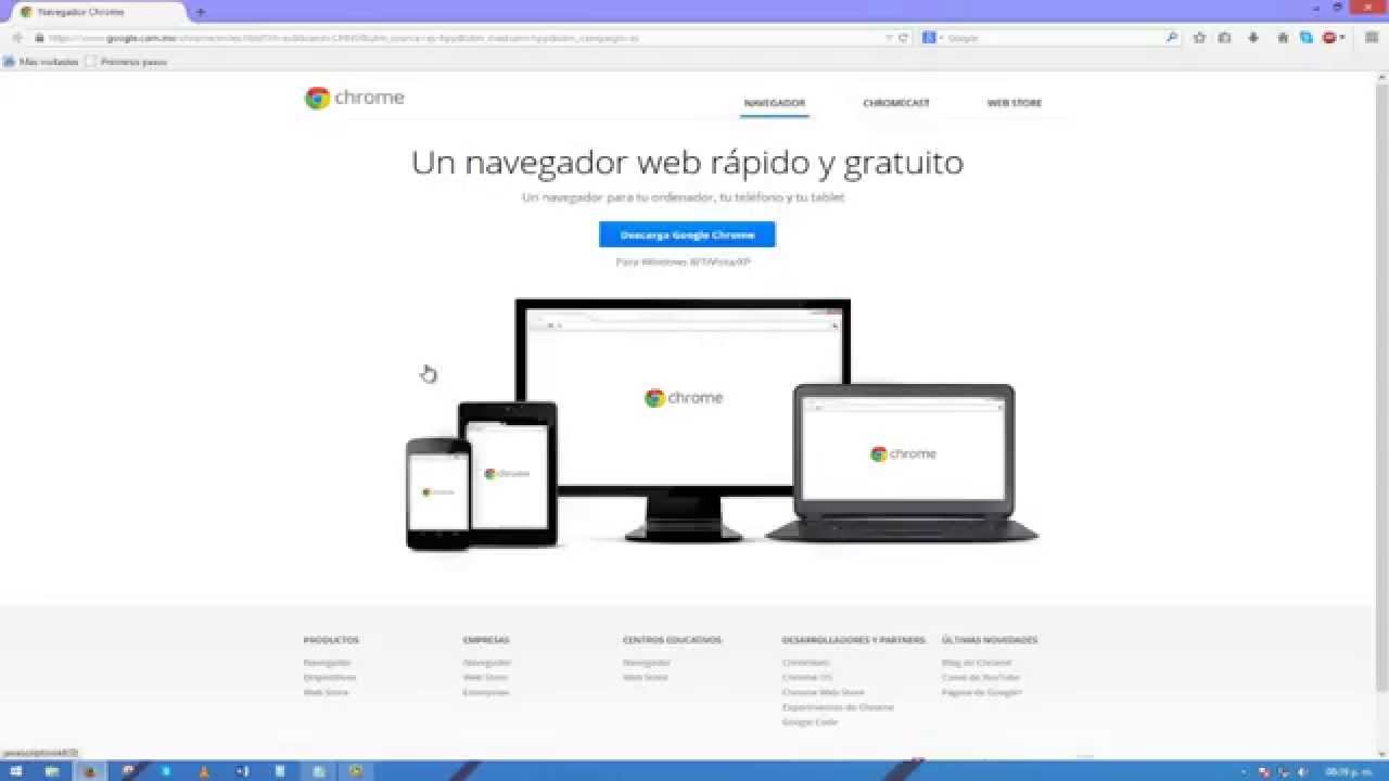 Como Descargar Google Chrome para Windows 7/8 - YouTube