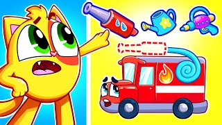 Let's Repair Fire Truck Song 🚒 Police car 🚓 Ambulance 🚑  + More Best Kids Songs by Baby Cars