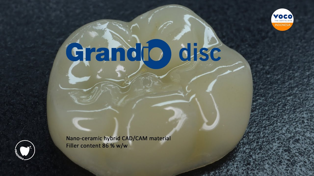 Grandio disc Nano-ceramic hybrid CAD/CAM material fabrication Chairside ...