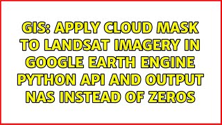 Apply cloud mask to Landsat Imagery in Google Earth Engine Python API and output NAs instead of...