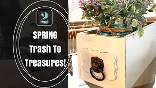 DIY 2 THRIFT TRASH TO TREASURES! GOODWILL OUTLET BINS Makeover! Budget Cottage Farmhouse Decor