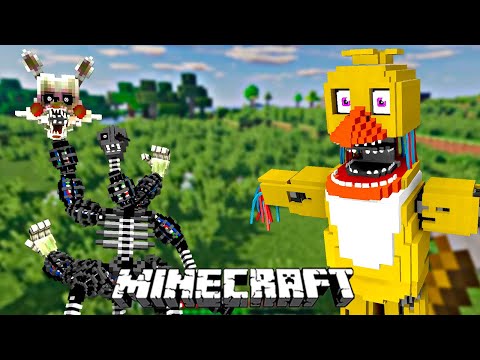 A CADA 1 MINUTO EU ME TRANSFORMO EM UM ANIMATRONIC DIFERENTE no MINECRAFT PARTE 2