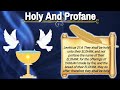 "Holy &amp; Profane" Lunchtime Bible Food 6/27/24