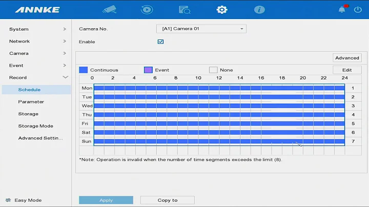 How to schedule your recording on the Annke DVR