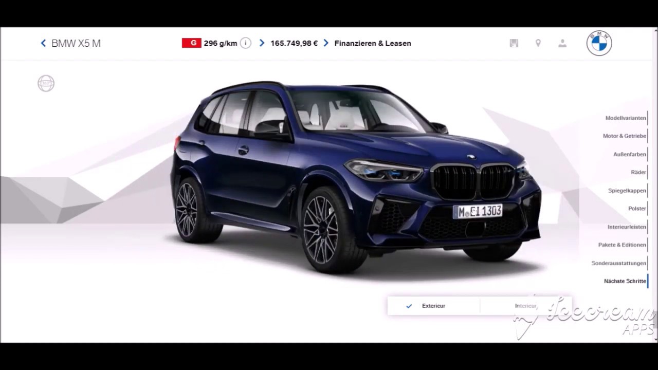 BMW X5M Competition | Car Configurator - YouTube