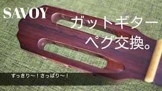 【Vlog】サボイさんのペグ交換記。