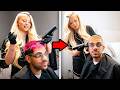 Alabama Barker Gives N3on a Buzz Cut!