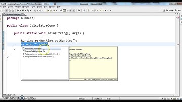 How to open calculator using java program?