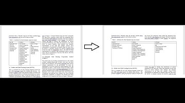 MS Word - Two column document - Extending table from single column to two columns