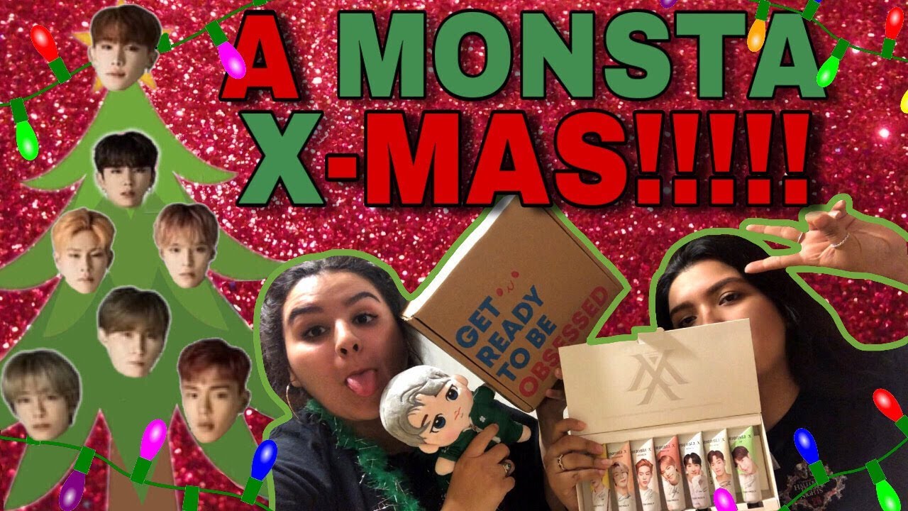 A MONSTA X & MONBEBE CHRISTMAS (KOREA BOX UNBOXING) | KMREACTS