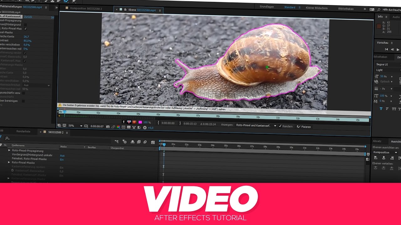 Videos Freistellen After Effects Kbdesignz Youtube