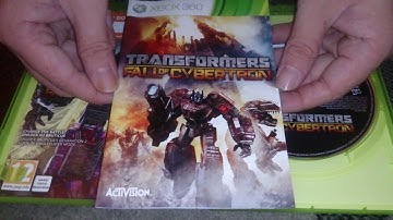 Nostalgamer Unboxing Transformers Fall Of Cybertron On Microsoft Xbox 360 UK PAL System Version